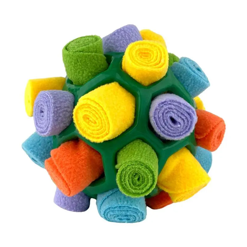 Dog Snuffle Ball Toy, Food-Dispensing Interactive Training Ball for Dogs
