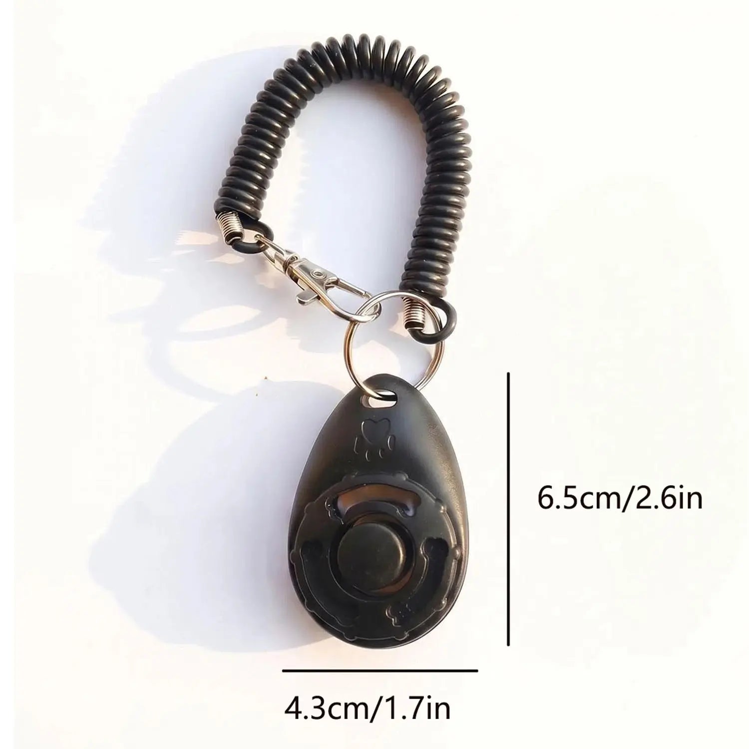 Dog Training Clicker with Elastic Wrist Strap, Portable Pet Training Clicker for Outdoor Use, Easy to Carry Dog Clicker for Positive Reinforcement Training, Training Aid, Puppy Training Tools
