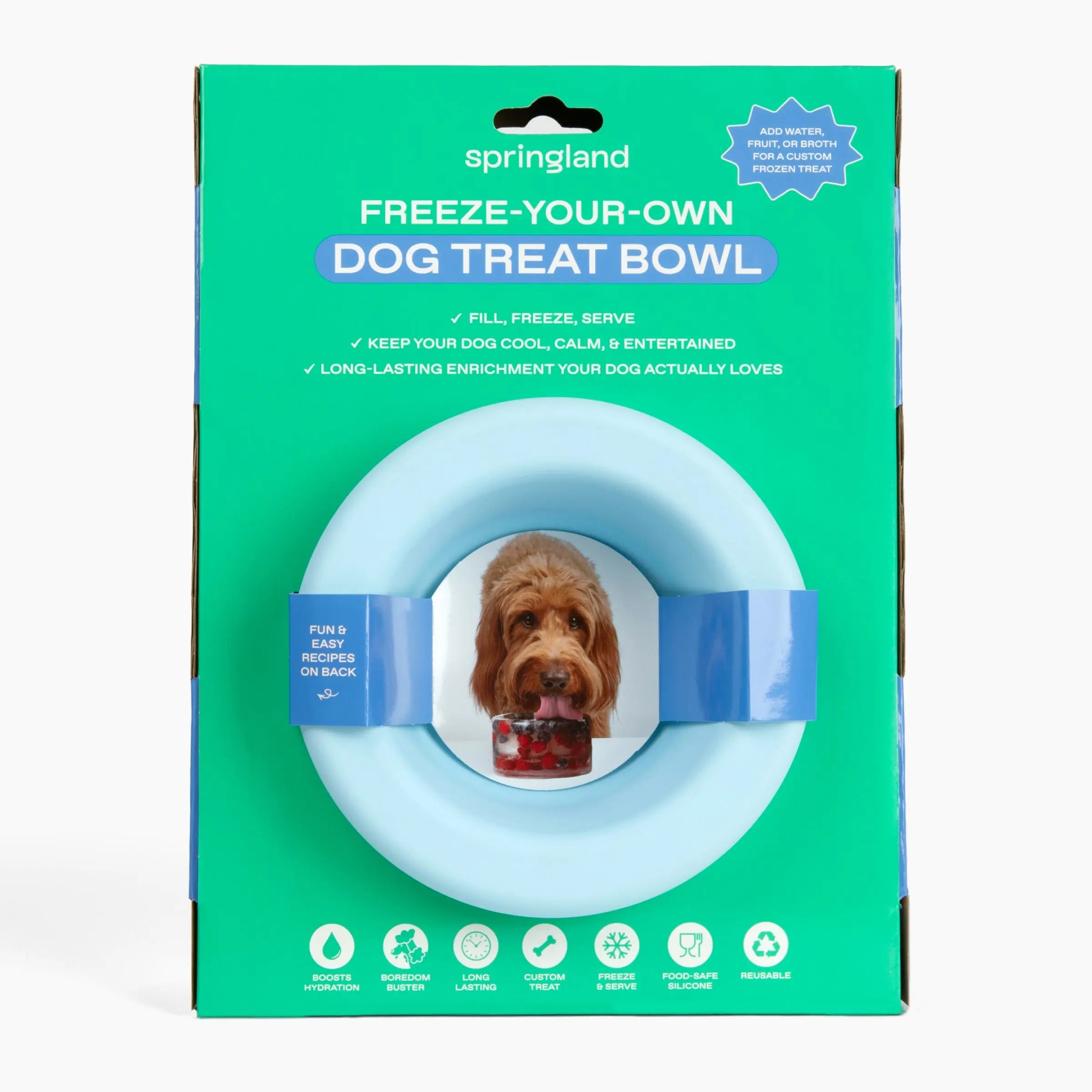 Freeze-Your-Own Dog Treat Bowl