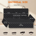 Dog Car Seat Cover, Back Seat Cover for Dogs Pet Car Seat Protector Waterproof Rear Seat Cover Durable Car Seat Cover, Fits Middle Armrest for Most Cars Suvs Trucks (53” Width)- Black