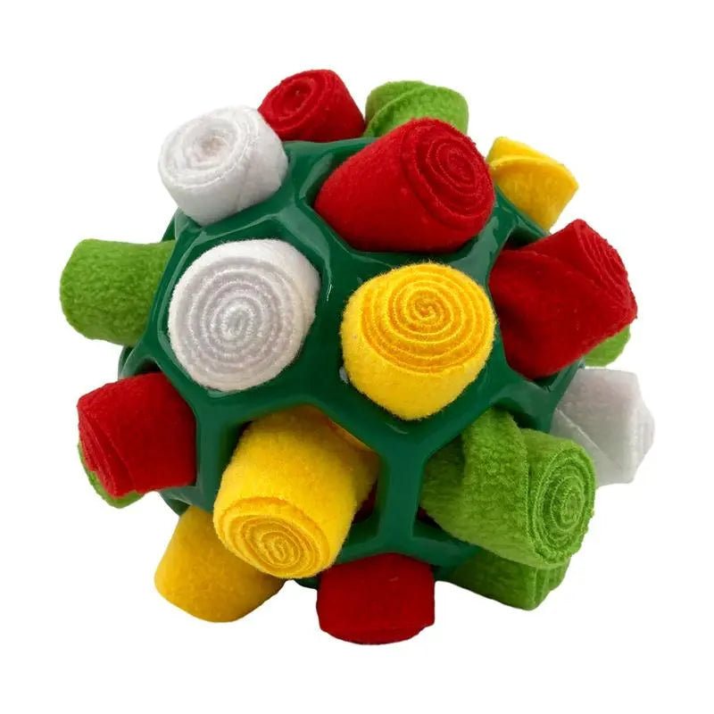 Dog Snuffle Ball Toy, Food-Dispensing Interactive Training Ball for Dogs