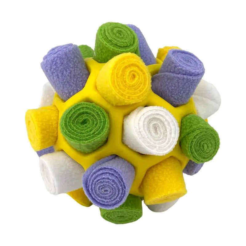 Dog Snuffle Ball Toy, Food-Dispensing Interactive Training Ball for Dogs