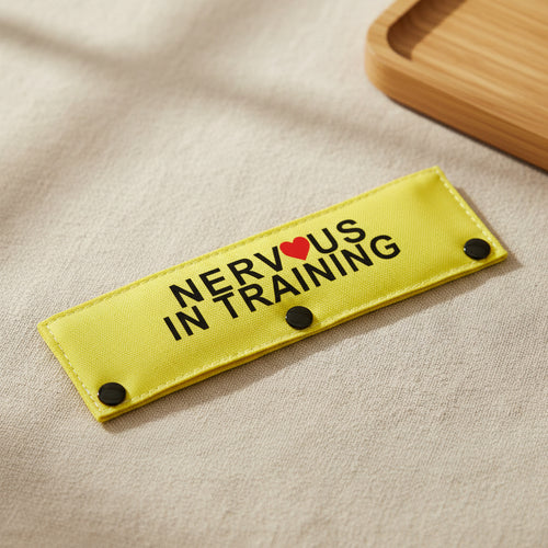 in Training Nervous Anxious Dog Leash Sleeve Dot Not Pet Working Dog Leash Sleeve Service Dog Leash Wrap (Nervous in Train DLS)