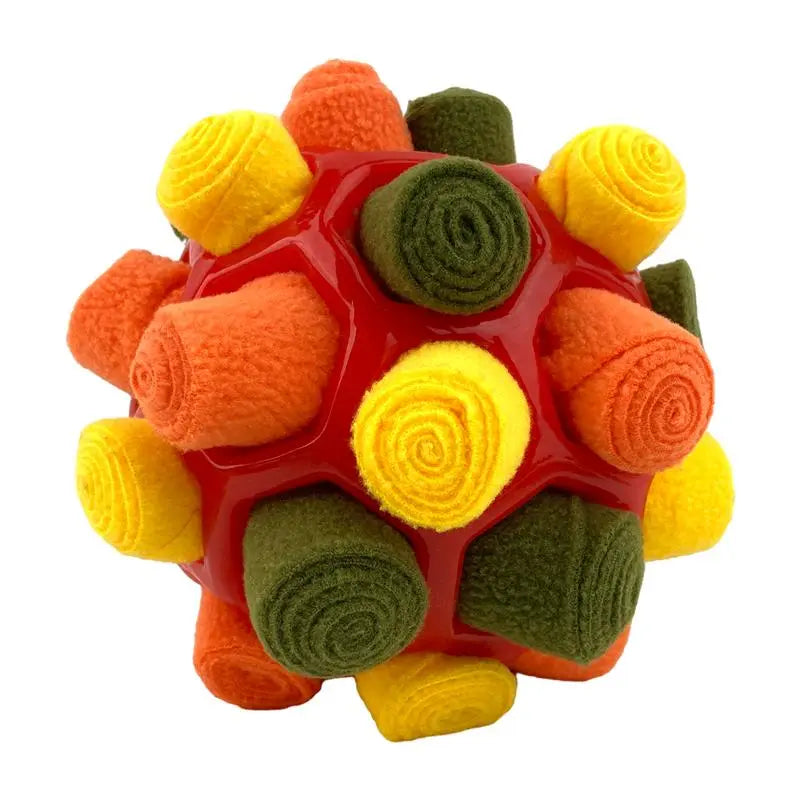 Dog Snuffle Ball Toy, Food-Dispensing Interactive Training Ball for Dogs