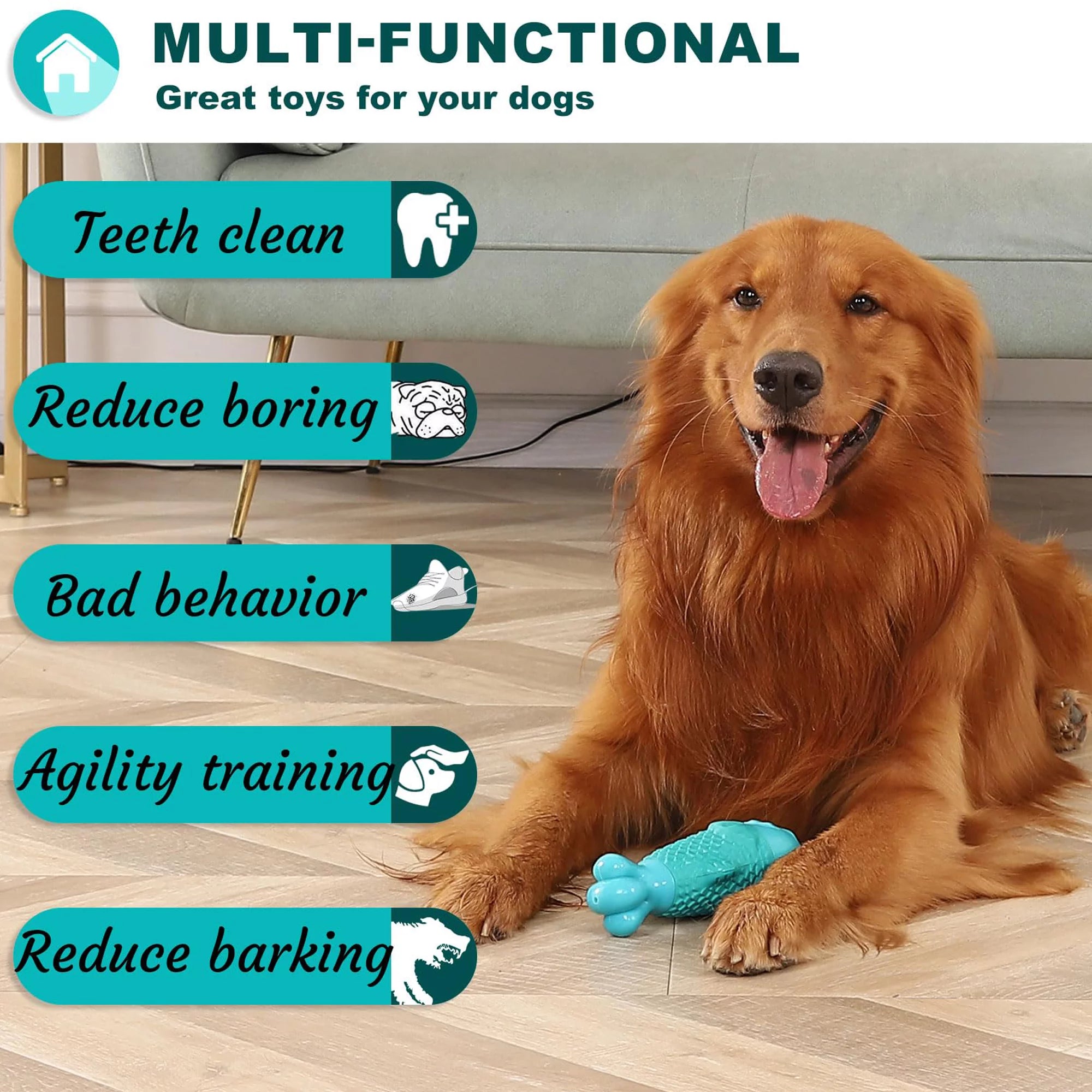 Tough Dog Toys for Aggressive Chewers Large Breeds, Durable Dog Toys to Keep Them Busy, Dog Chew Toys, Indestructible Dog Toys for Large Dogs, Squeaky Dog Toys, Super Chewer Dog Pool Toys