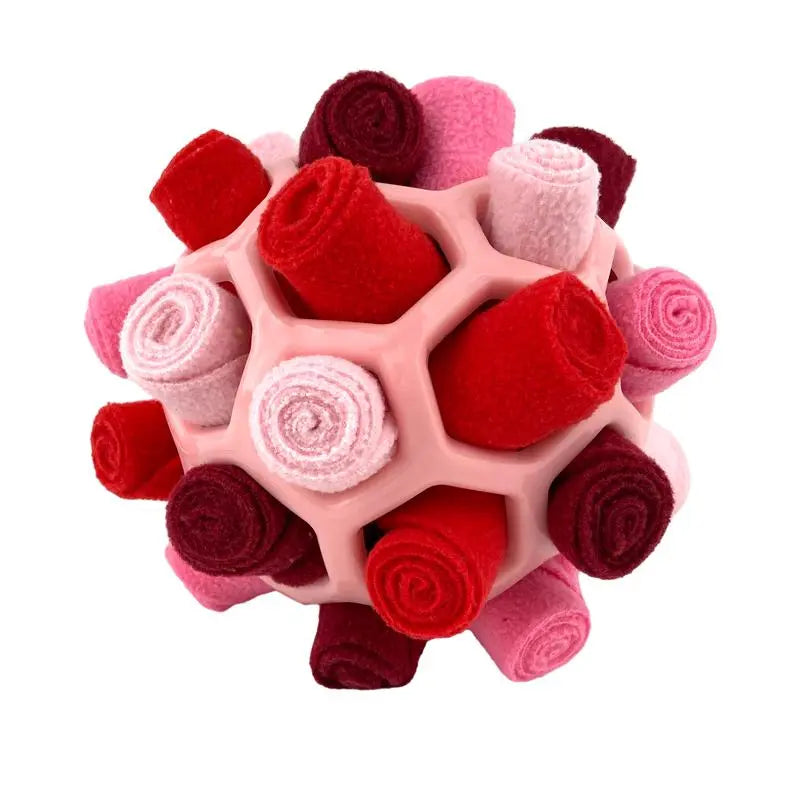 Dog Snuffle Ball Toy, Food-Dispensing Interactive Training Ball for Dogs