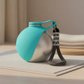 Portable Dog Water Ball, Foldable Pet Water Bottle – Portable, Leak-Proof & Perfect for Travel, 304 Stainless Steel Large-Capacity (287Ml) Cup with Foldable Silicone Bowl