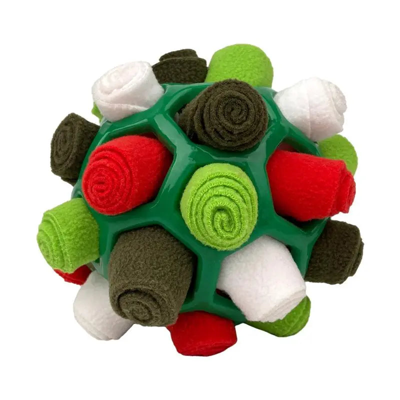 Dog Snuffle Ball Toy, Food-Dispensing Interactive Training Ball for Dogs