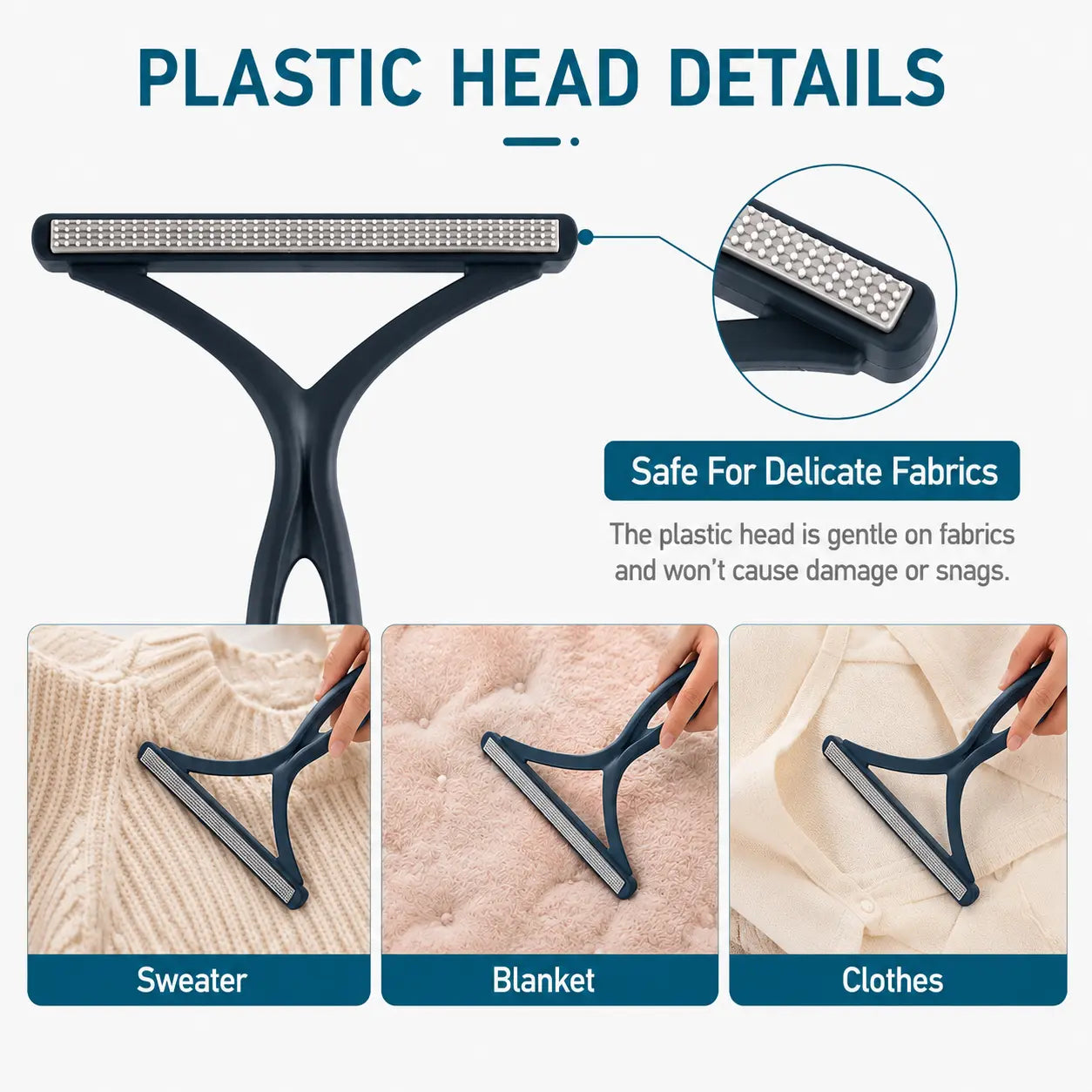 2-Piece Pet Hair Remover Set, Reusable Dog & Cat Fur Removal Tool for Carpet, Couch, Rugs, Car Seats and Pet Beds