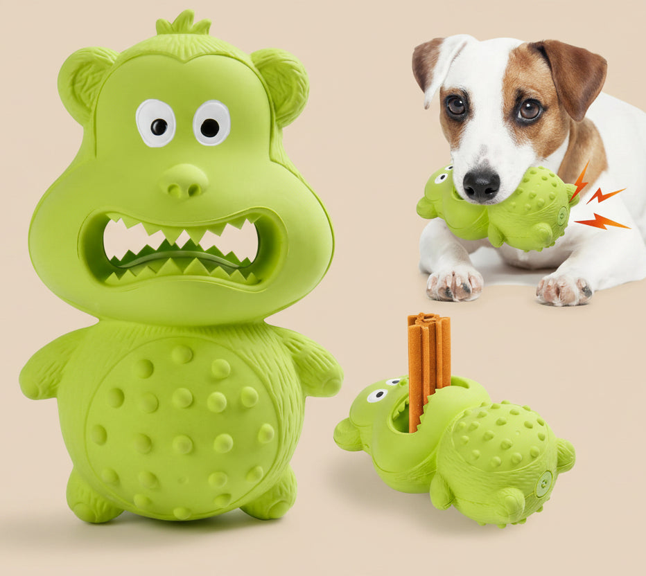 Dog Toys for Aggressive Chewers Natural Rubber Squeaky Dog Toys Indestructible Dog Toy Dog Chew Toys for Aggressive Chewers Interactive Tough Durable Dog Toys Dog Toys to Keep Them Busy
