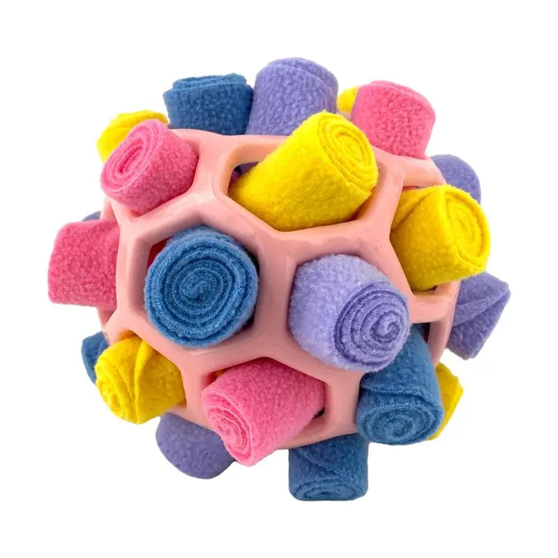 Dog Snuffle Ball Toy, Food-Dispensing Interactive Training Ball for Dogs