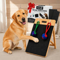 Dog Scratch Board for Nails – Bamboo Dog Nail File Board with Replaceable Sandpaper, Rope Toys, Stress-Free Natural Dog Nail Care Alternative for Anxious, Rescue & Clipper-Shy Dogs