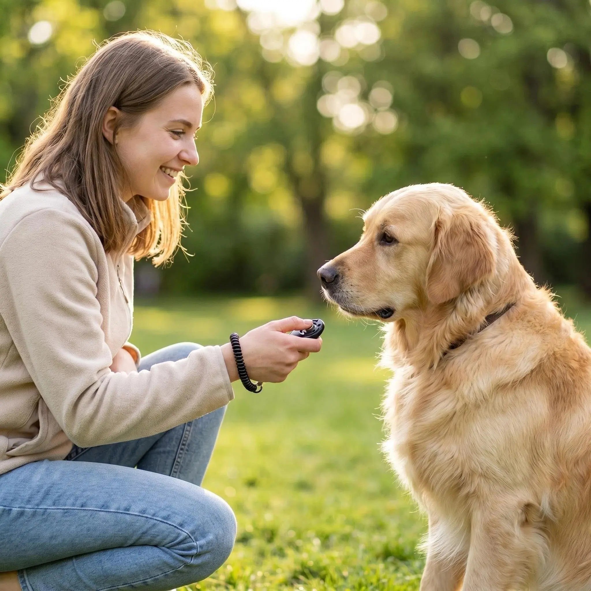 Dog Training Clicker with Elastic Wrist Strap, Portable Pet Training Clicker for Outdoor Use, Easy to Carry Dog Clicker for Positive Reinforcement Training, Training Aid, Puppy Training Tools