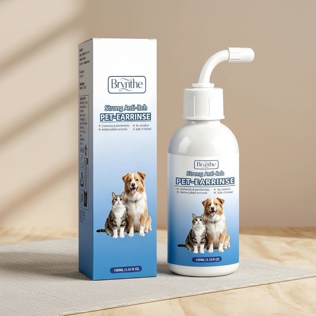 Gentle Pet Ear Wash | Odor-Free Cleaning for Dogs & Cats
