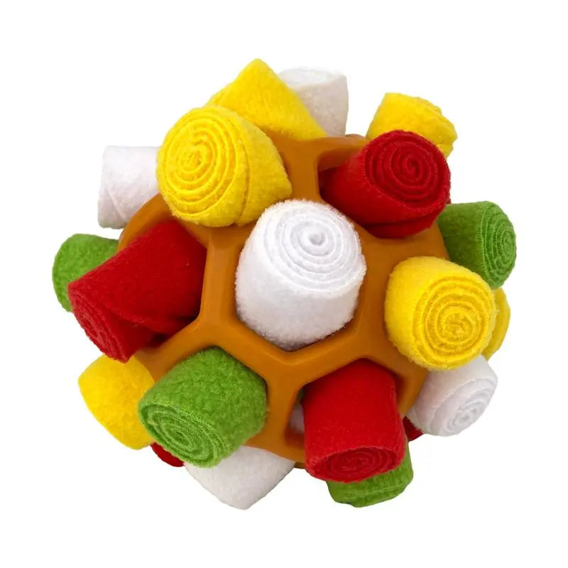 Dog Snuffle Ball Toy, Food-Dispensing Interactive Training Ball for Dogs