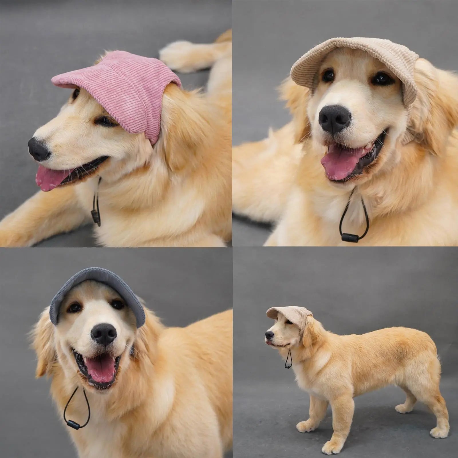 Velvet Pet Baseball Hat, Outdoor UV Protection, Suitable for Small Medium Large Pets