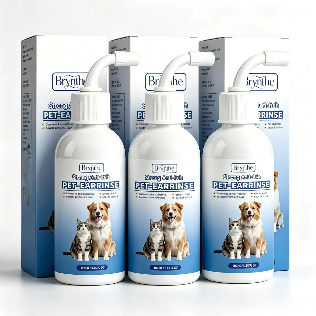 Gentle Pet Ear Wash | Odor-Free Cleaning for Dogs & Cats