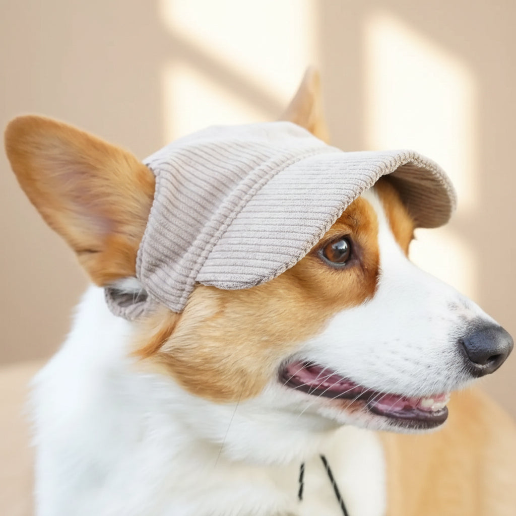 INS Adjustable Dog Baseball Cap Breathable Soft Dog Parent-Child Hat with Ear Holes Pet Sun Hat Hiking