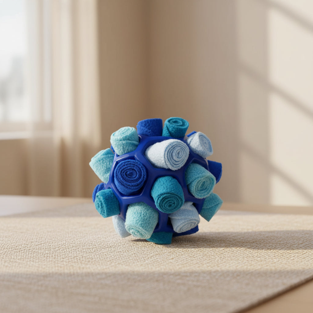 Dog Snuffle Ball Toy, Food-Dispensing Interactive Training Ball for Dogs