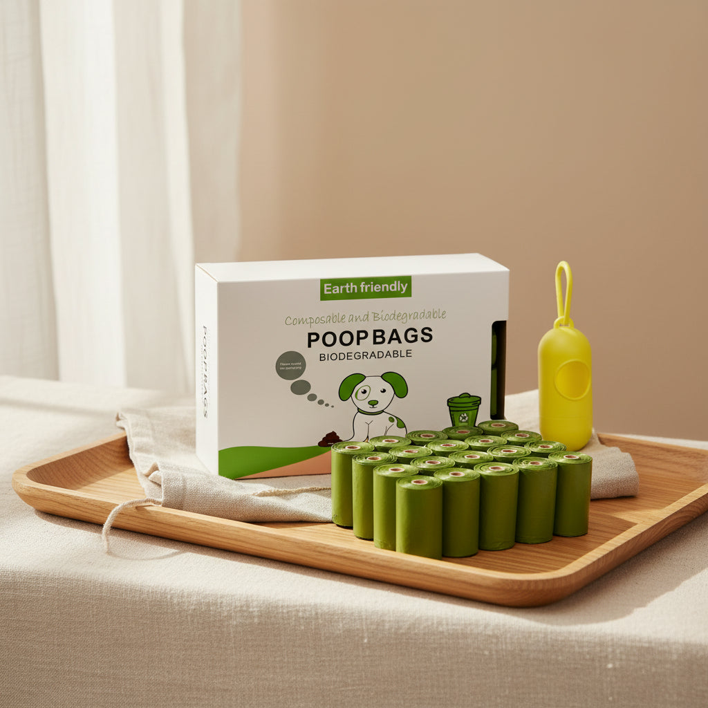 Dog Poop Bags,300 Counts 20 Dog Poop Bags Rolls Biodegradable Trash Bags Scented Leak Proof and Thicken Earth-Friendly Pet Poop Bag