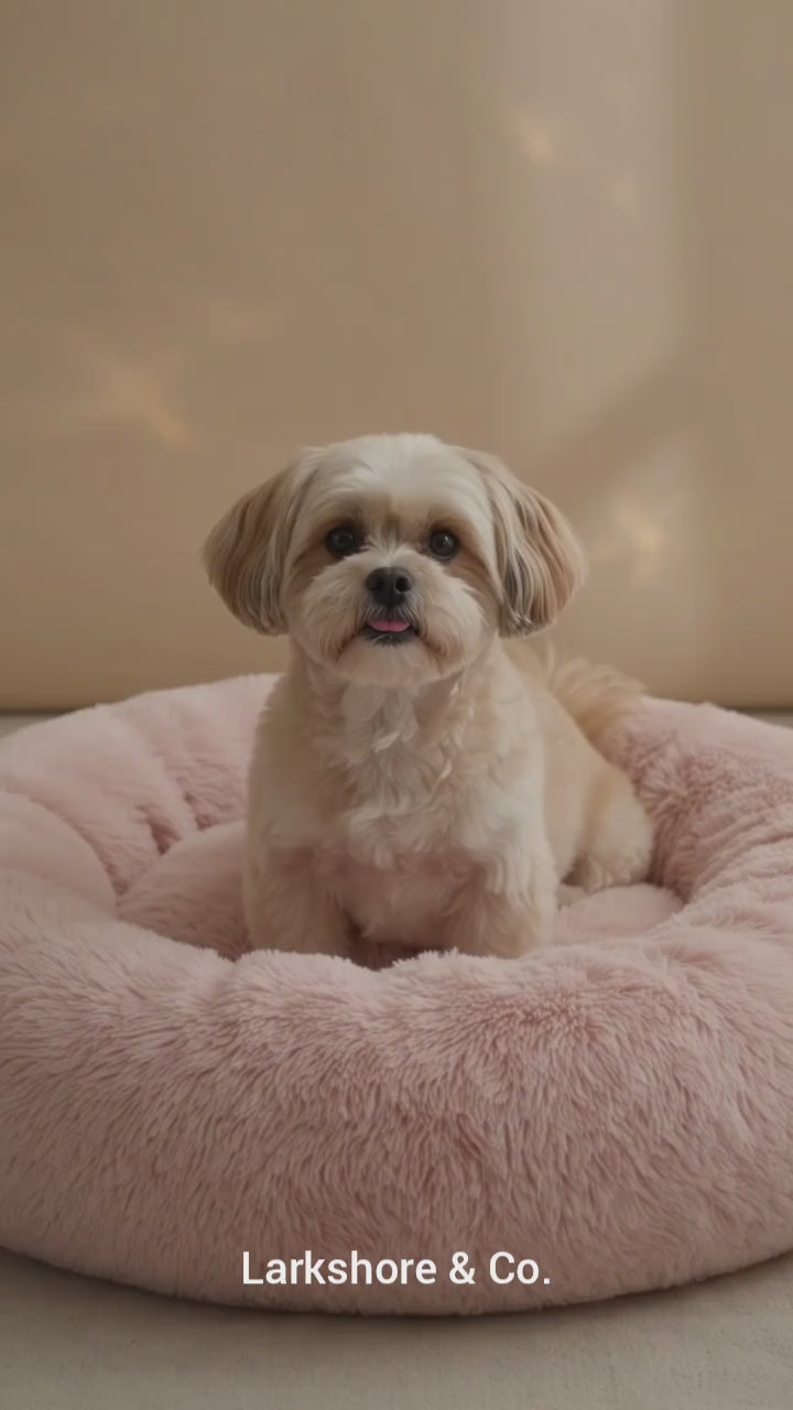 Fluffy Faux Fur Calming Bed